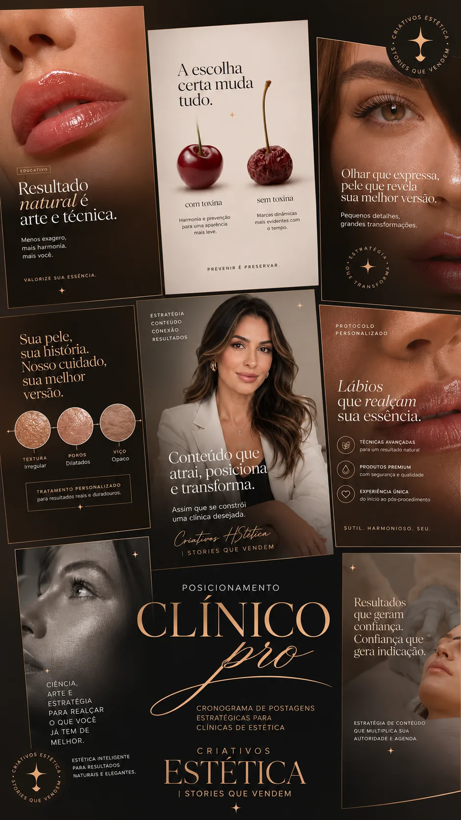 Exemplo de Story no app: Posicionamento clínico